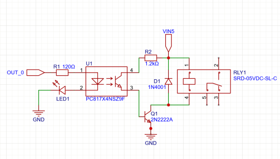 Relay module schematic
